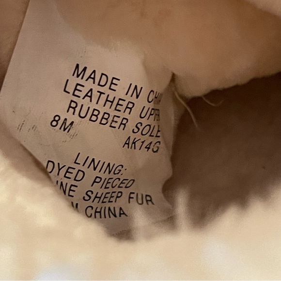 MICHAEL KORS "AK14G" SUEDE/SHEEP FUR LINED BOOT SIZE 8 GRAY - Picture 7 of 9